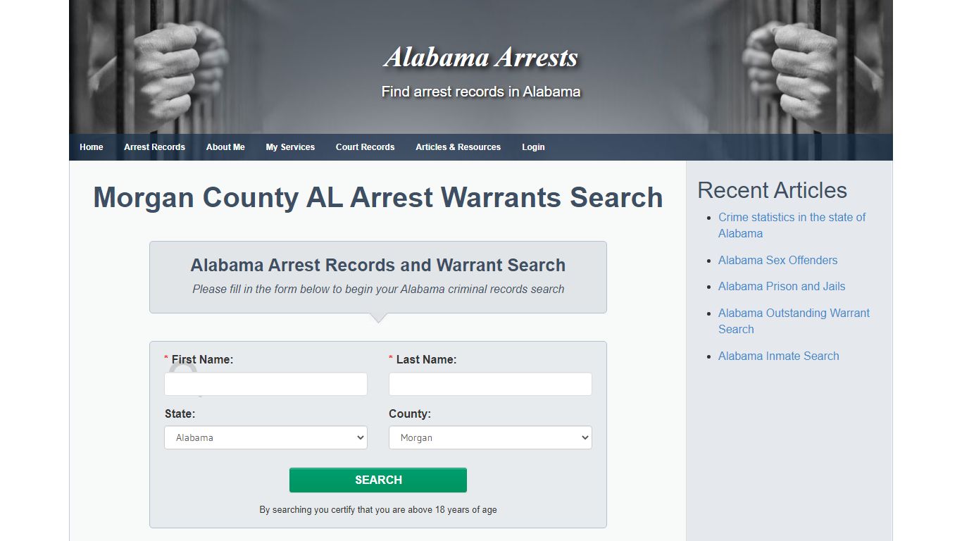 Morgan County AL Arrest Warrants Search - Alabama Arrests